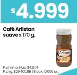 Changomas Arlistan café suave oferta