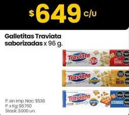 Changomas Traviata galletitas saborizadas oferta
