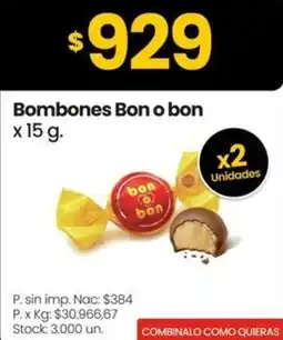 Changomas Bon o bon bombones oferta