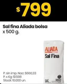 Changomas Aliada sal fina bolsa oferta