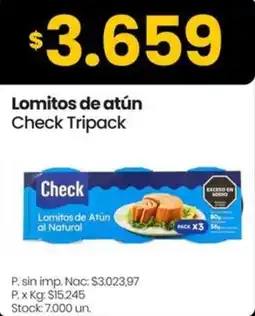 Changomas Check lomitos de atún tripack oferta