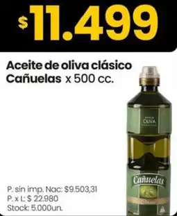 Changomas Cañuelas aceite de oliva clásico oferta
