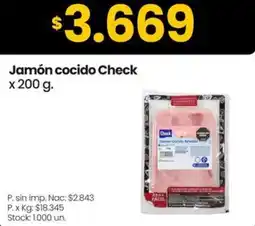 Changomas Check jamón cocido oferta