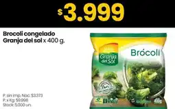 Changomas Granja del sol brocoli congelado oferta
