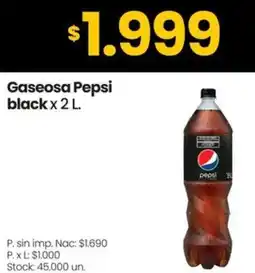 Changomas Pepsi gaseosa black oferta