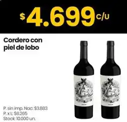 Changomas Cordero con piel de lobo oferta