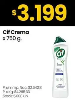 Changomas Cif crema oferta