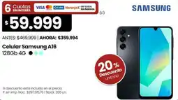 Changomas Samsung celular A16 oferta