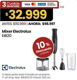 Changomas Electrolux mixer electrolux EIB20 oferta