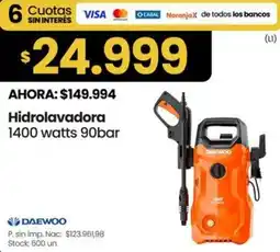Changomas Daewoo hidrolavadora oferta