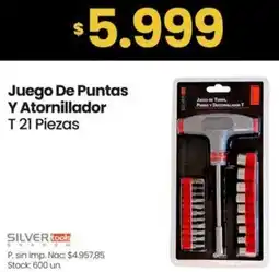 Changomas Silver tools juego de puntas y atornillador oferta