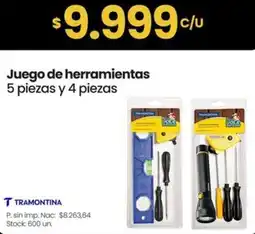 Changomas T tramontina juego de herramientas oferta