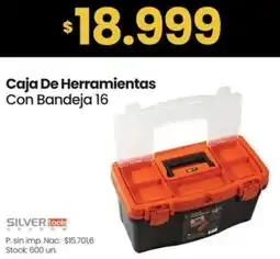 Changomas Silver tools caja de herramientas con bandeja 16 oferta