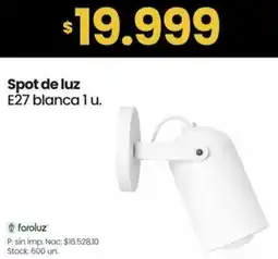 Changomas Faroluz spot de luz e27 blanca oferta