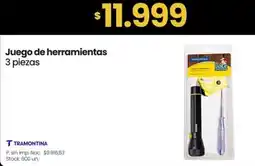 Changomas T tramontina juego de herramientas oferta