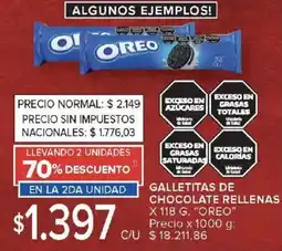 Carrefour Oreo galletitas de chocolate rellenas oferta