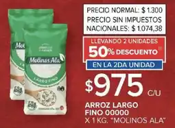 Carrefour Molinos ala arroz largo fino 00000 oferta