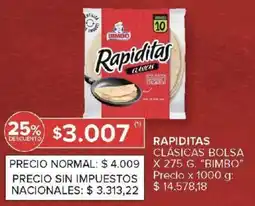 Carrefour Bimbo rapiditas clásicas bolsa oferta