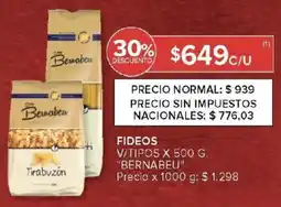 Carrefour Bernabeu fideos v/tipos oferta