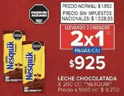 Carrefour Nesquik leche chocolatada oferta