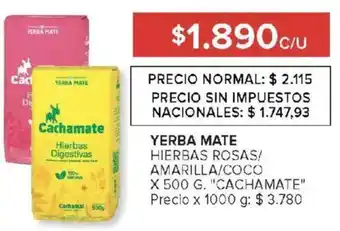Cachamate yerba mate hierbas rosas/ amarilla/coco