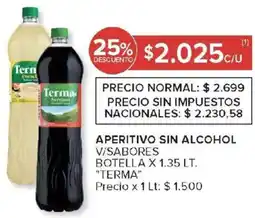Carrefour Terma aperitivo sin alcohol v/sabores botella oferta