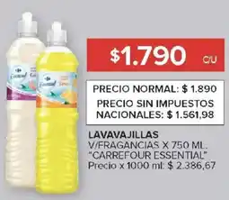 Carrefour Carrefour essential lavavajillas v/fragancias oferta