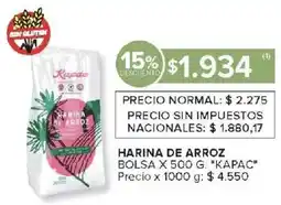 Carrefour Kapac harina de arroz bolsa oferta