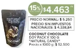 Carrefour Natural candy coconut chocolate doy pack oferta
