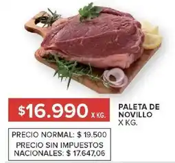 Carrefour Paleta de novillo oferta