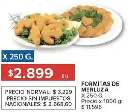 Carrefour Formitas de merluza oferta
