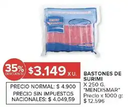 Carrefour Mendismar bastones de surimi oferta