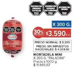 Carrefour Paladini mortadela mini oferta