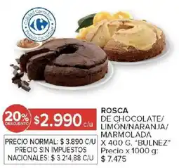Carrefour Bulnez rosca de chocolate/ limon/naranja/ marmolada oferta