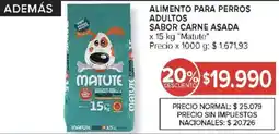 Carrefour Matute alimento para perros adultos sabor carne asada oferta