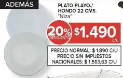 Carrefour Niza plato playo./ hondo oferta