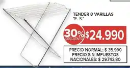 Carrefour F. S. tender 8 varillas oferta