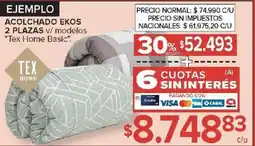 Carrefour Tex home basic acolchado ekos oferta