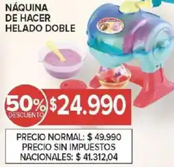 Carrefour Náquina de hacer helado doble oferta