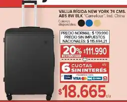 Carrefour Carrefour valija rígida new york oferta