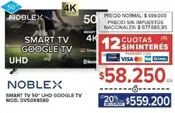 Carrefour Noblex smart tv 50" oferta