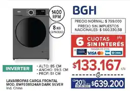 Carrefour BGH Lavarropas carga frontal oferta