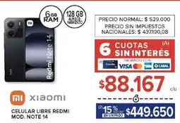 Carrefour Xiaomi celular libre redmi oferta