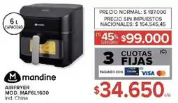 Carrefour Mandine airfryer oferta