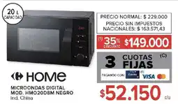 Carrefour Home microondas digital oferta