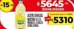 Supermercados DIA Natura aceite girasol oferta