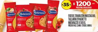 Matarazzo fideos tirabuzón/mostachol tallarin/spaghetti