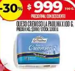 Supermercados DIA La paulina queso cremoso oferta