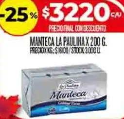 Supermercados DIA La paulina manteca oferta