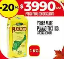 Supermercados DIA Playadito yerba mate oferta